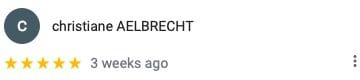 Google review christiane AELBRECHT