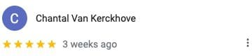 Google reviews Chantal Van Kerckhove